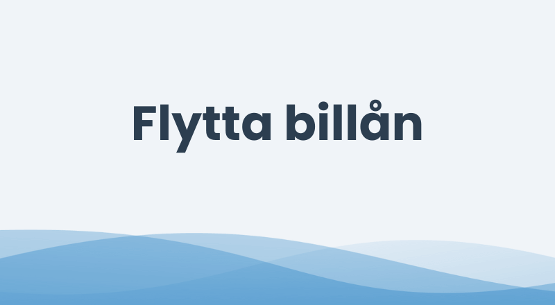 Flytta billån